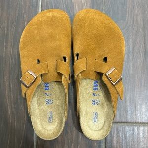 Birkenstock Boston Suede Leather Clogs EUC Size 40 (women’s 9-9 1/2) Color Mink